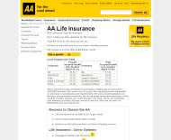 AA Life Insurance website