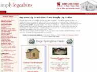 Simply Log Cabins website
