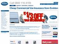 Swinton Van Insurance website