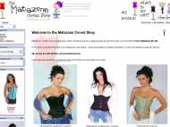 Corsets Matazone website