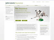 John Lewis Pet Insurance website