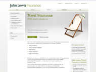 John Lewis Travel insurance website