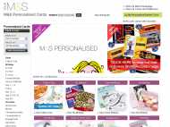 M&S Personalised Cards website